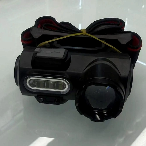 Фонарь налобный 6 режимов, 4LED, аккумуляторная батарея 500mAh USB 6351