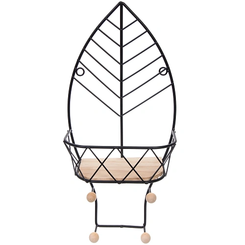 Ключница настенная металлическая ЛОФТ ВОСТ, лантана, цвет чёрный, 1951041см (коробка)_3