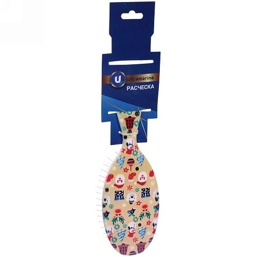 Расчёска массажная Mon Possier - Новогодние чудеса, цвет желтый, 7,522,5см_9