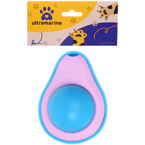 Игрушка для кошек мячик Счастливый хвост!, цвет фиолетовыйсиний, 64,6см_5