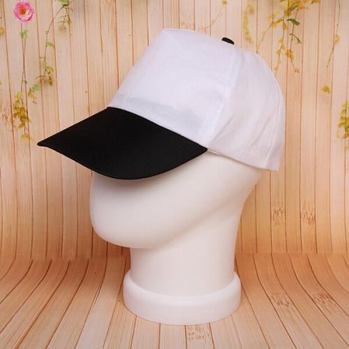 Бейсболка двухцветная Summer collection, цвет белый с черным, р58_9