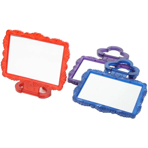 Зеркало настольное в пластиковой оправе Резная окантовка прямоугольник, подвесное 1512,5см_9