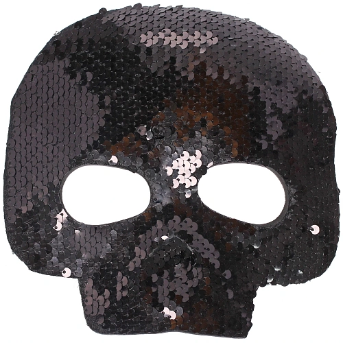 Маска карнавальная Блестящий череп, микс_4