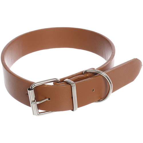 Ошейник для собак из искусственной кожи Стильный БРО, цвет коричневый, 362см (бирка)_3