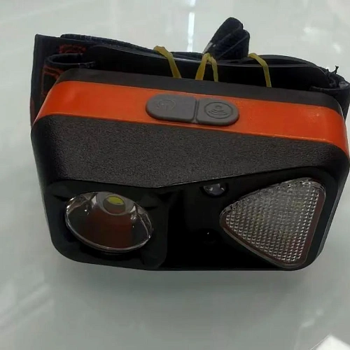 Фонарь налобный 6 режимов, 3LED, аккумуляторная батарея 500mAh USB W18