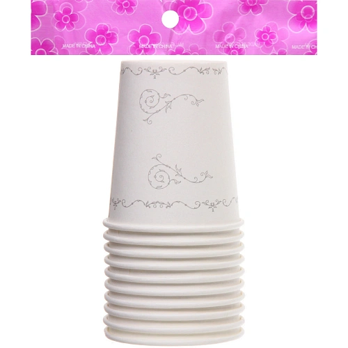 Стакан бумажный 0,2л в наборе 10 шт Изящный вечер_4