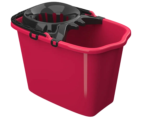 Ведро прямоугольное 15л со сливом и отжимом МОП