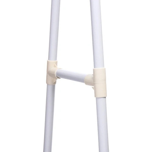 Вешалка гардеробная напольная на колёсах с полкой ПЕРФЕКТХАУС, цвет белый, нагрузка 15кг и 5кг на полку, 5542160см_9