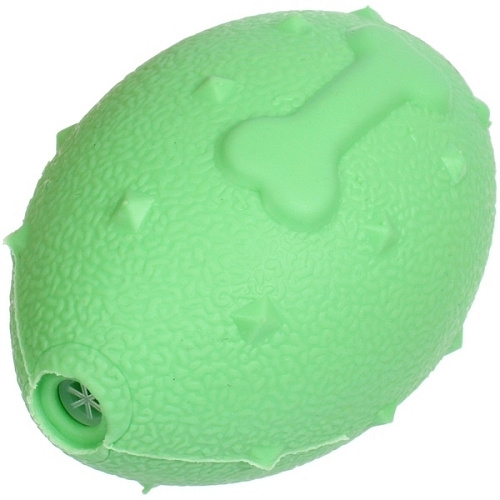 Игрушка - регби для собак средних, мелких и крупных пород Сырик для Бро, лапка, цвет зеленый, 1066см (лейбл)_5