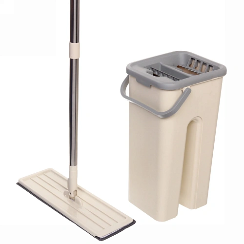 Набор для уборки Селфи (ведро с отжимом, швабра, две насадки) в цветной коробке_16