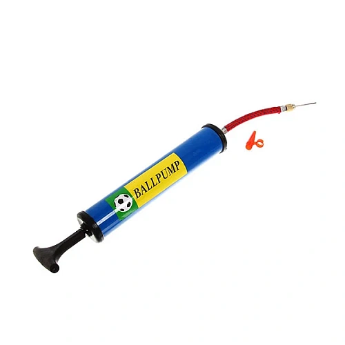 Насос ручной 23 см для мячей со шлангом + 2 насадки 