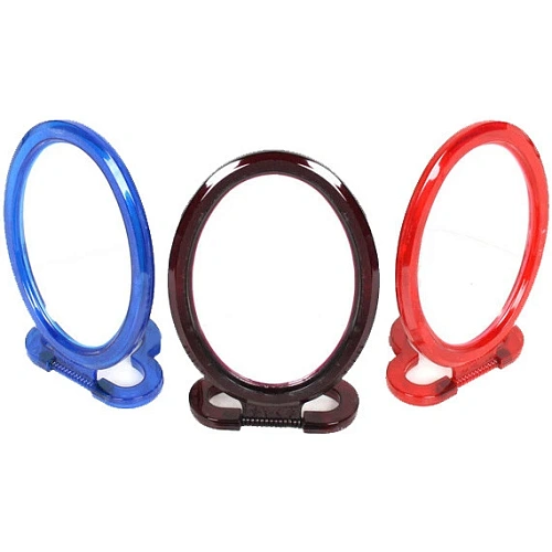 Зеркало настольное в пластиковой оправе Выгодное овал, подвесное 2215,5см_5