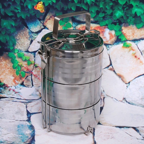 Контейнер для продуктов металлический 13,519,5см 3 уровня, термо_3