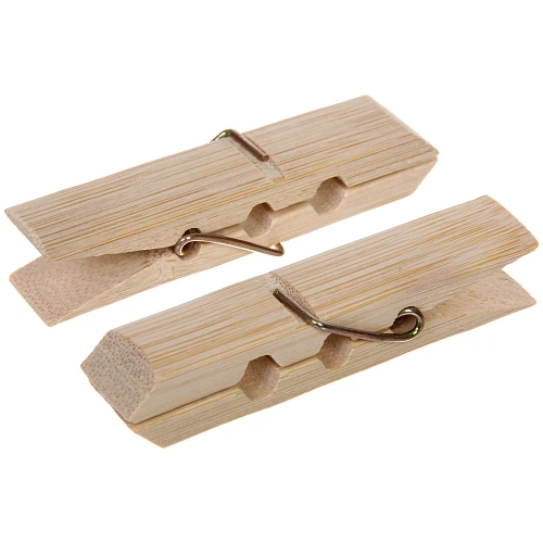 Прищепки бельевые Селфи бамбук (20шт) 7см_7