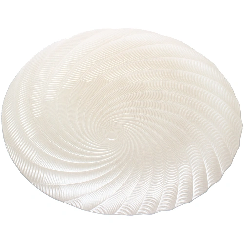 Тарелка стеклянная Фьюжн 32см перламутр_4