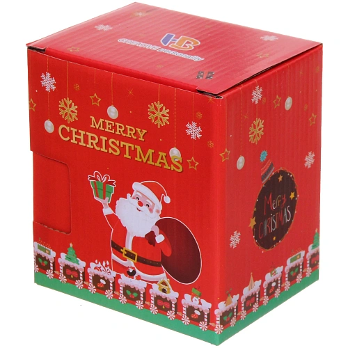 Кружка стеклянная 450мл Тепло праздника, микс рисунков_11