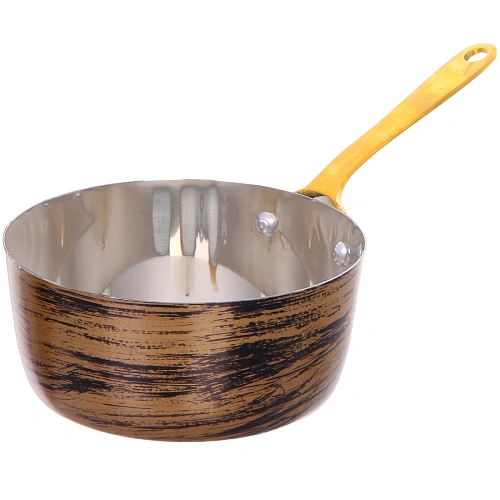 Ковш из нержавеющей стали для соуса 12см цвет Антик_3