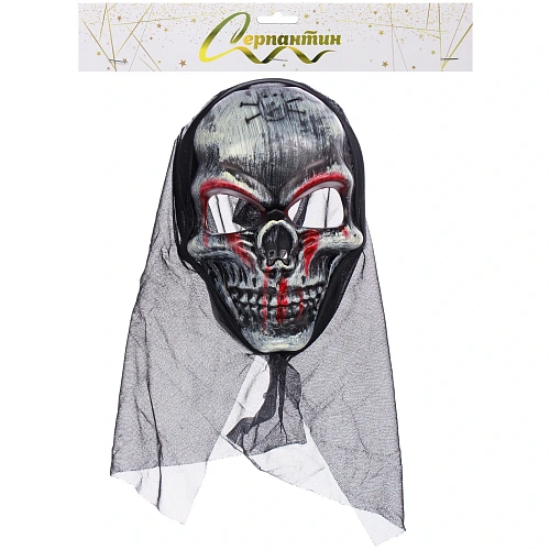 Маска карнавальная Кровавый череп_4