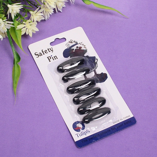 Булавки безопасные 6шт Favorite Hous, цвет чёрный, 415см_3