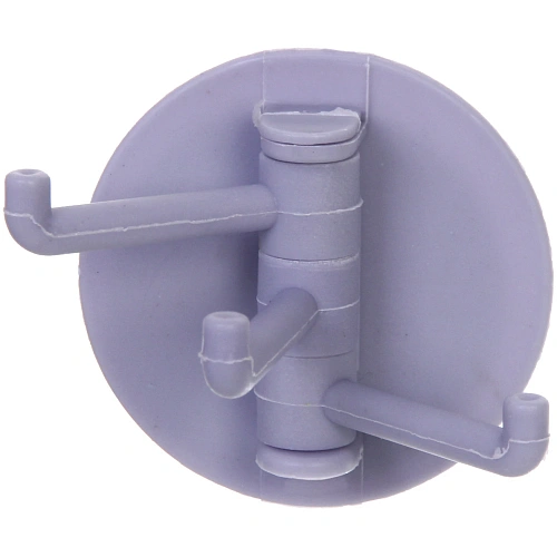 Крючок настенный многофункциональный на липкой основе ИДЕЯДОМА, цвет сиреневый, нагрузка 1кг76см (пакет с подвесом)_3