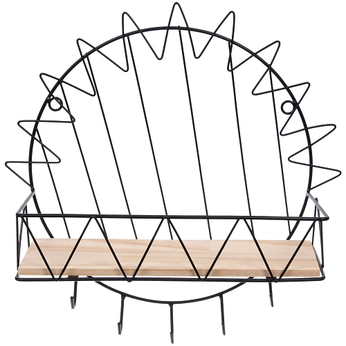 Ключница настенная металлическая ЛОФТ ВОСТ, паншкрафт, цвет чёрный, 351135см (коробка)_3