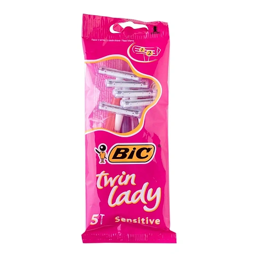 Станки одноразовые для бритья BIC Твин Леди 5 шт/уп