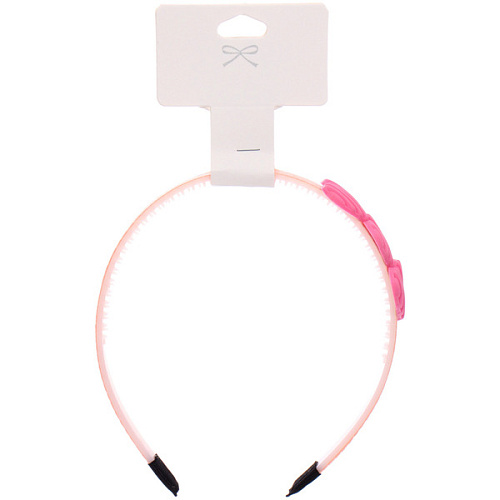 Ободок для волос детский БАМБИ БУМ, Сердечки, цвет розовый, лавандовый и голубой, 3см_4