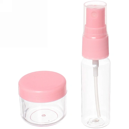 Набор косметический Beauty professional, цвет розовый и мятный, три мерных ложки, чаша, кисть, лопатка, баночка и дозатор, 18,518,54,5_10