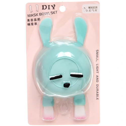 Набор косметический Beauty, две кисти и чаша, цвет мятный, 15,52см_8