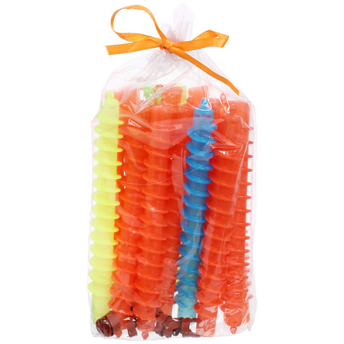 Бигуди для мелких кудрей 15шт KUDRI, цвет микс, 151,7см (в прозрачной косметичке и бантик)_4