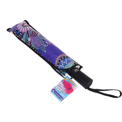 Зонт женский полуавтомат Фиора, микс 6 цветов, 8 спиц, d-100см, длина в слож виде 30см_30