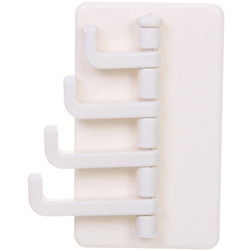 Крючок настенный многофункциональный на липкой основе ИДЕЯДОМА, цвет белый, нагрузка 3кг95,5см (пакет с подвесом)_4