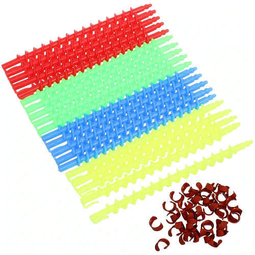 Бигуди для мелких кудрей 20шт KUDRI, цвет микс, 151см (в прозрачной косметичке и бантик)_4