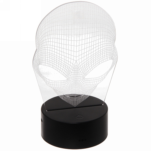 Светильник ночник 3D-Пришелец на пластиковой подставке, с включателем USB_10