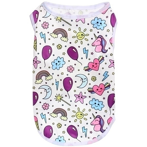Майка для собак мелких пород БРО на стиле, яркая радуга, размер L (длина спинки 33см, объем груди 38см, от 7 до  9кг)_5