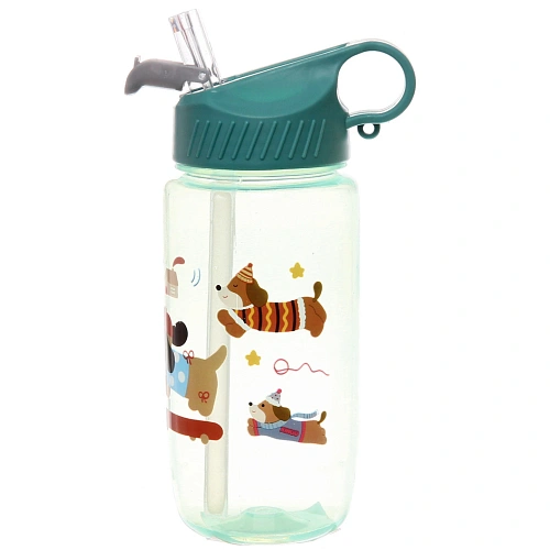 Бутылка питьевая пластиковая 580мл Песики, микс цветов_14