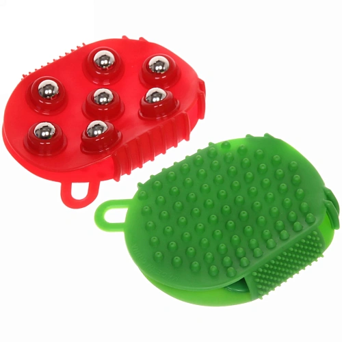 Массажёр двухсторонний антицеллюлитный Чудо варежка 13952 см, микс цветов_12