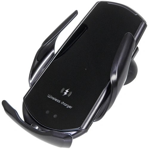 Держатель автомобильный для смартфонов с беспроводной зарядкой Q3, черный  (ак-р 300 mAh)_7