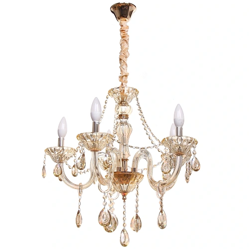 Люстра подвесная в стиле барокко Armonia 540Вт 25-S9006 со стеклянными основаниями_12