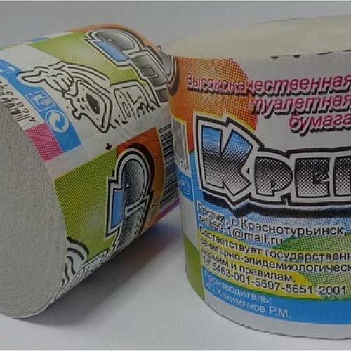 Бумага туалетная СНЕЖОК Крепышь 1 сл., без втулки