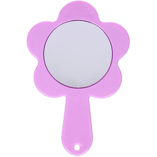 Расческа с зеркалом в наборе детские МИМИШКИ, котик, цвет розово-фиолетовый, 11см _5