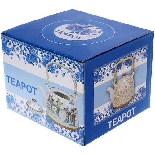 Чайник заварочный керамический 700мл с ситом Пейзаж_6