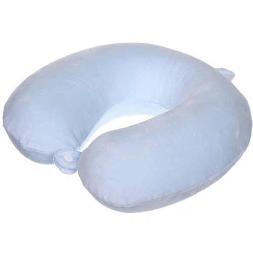 Подушка дорожная TRIP - Comfort, мемори-эффект, цвет голубой_4