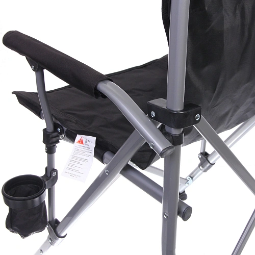 Кресло складное с подлокотниками до 100 кг SJ-0054, 585892 см, цвет чёрный, ТуристМастер_6