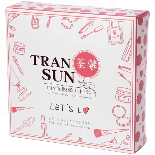 Набор косметический Beauty professional, цвет розовый и мятный, три мерных ложки, чаша, кисть, лопатка, баночка и дозатор, 18,518,54,5_8