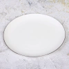 Тарелка фарфоровая "White magic Silver" 26см