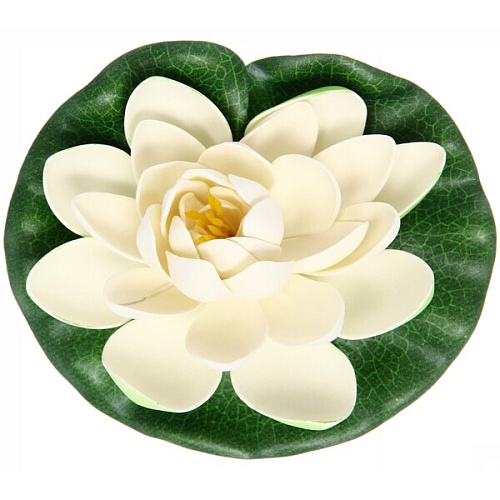 Растение водоплавающее Кувшинка Розитта d-15см белая_6