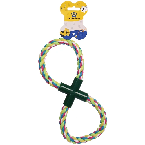 Игрушка - канат для собак средних и крупных пород НЕСКУЧАЙКА, цвет зелёный 25104см_4