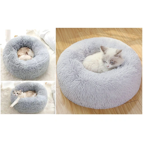 Лежанка для животных круглая Место БРО, цвет серый, d-60см (Лейбл)_9