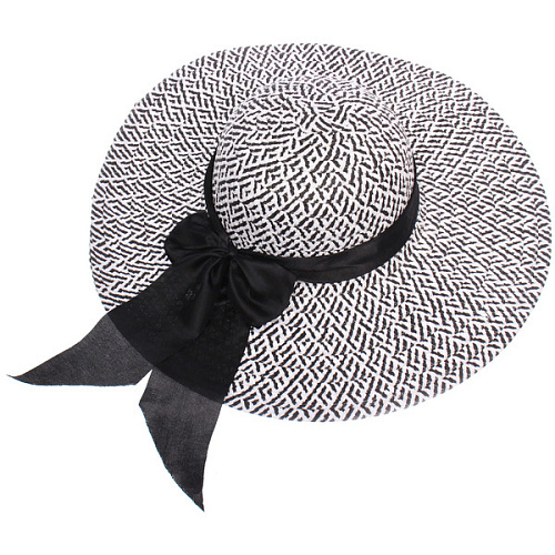 Шляпа женская с широкими полями TiraMiSu- Шантика, черный, р58, ширина полей 11см_3